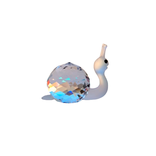 Swarovski Silver Crystal Figurine Snail