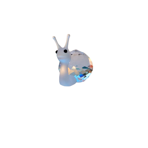 Swarovski Silver Crystal Figurine Snail