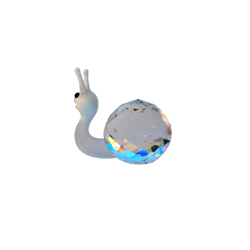 Swarovski Silver Crystal Figurine Snail