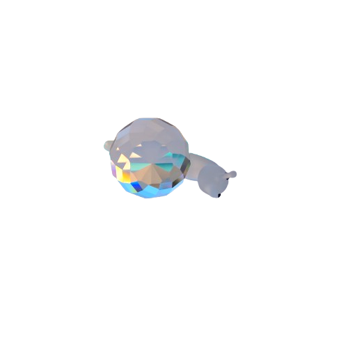 Swarovski Silver Crystal Figurine Snail