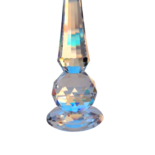 Swarovski Crystal Tall Pin Top Candle Holder