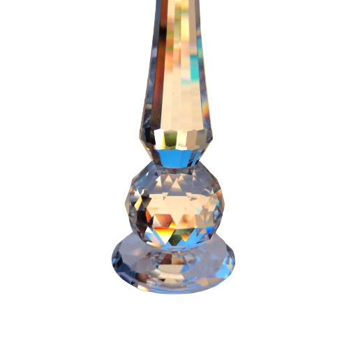 Swarovski Crystal Tall Pin Top Candle Holder