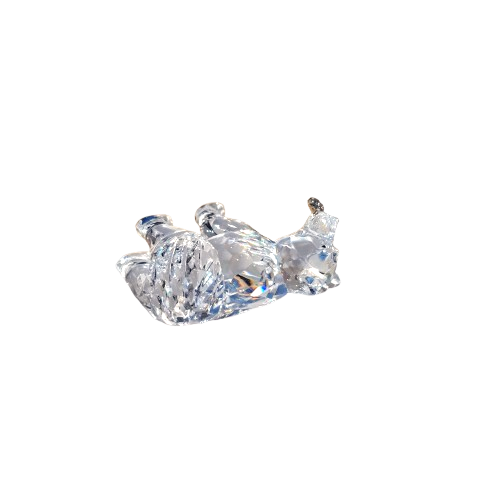 Swarovski Crystal Grizzly Bear Cub with Fish Rare Encounters