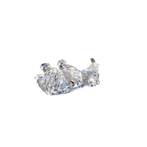 Swarovski Crystal Grizzly Bear Cub with Fish Rare Encounters