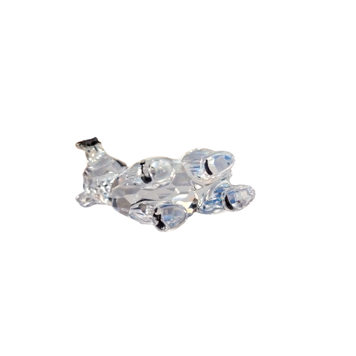 Swarovski Crystal Grizzly Bear Cub with Fish Rare Encounters