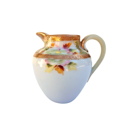 Nippon Bone China with Flowers Gold Trim Tea Set