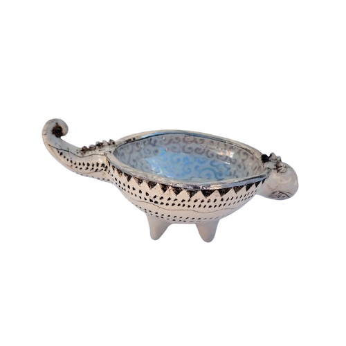 Rika Senekal Hand-Made Hand-Painted Chameleon one of a kind Ceramic Bowl