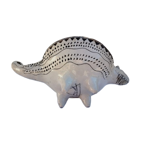Rika Senekal Hand-Made Hand-Painted Chameleon one of a kind Ceramic Bowl