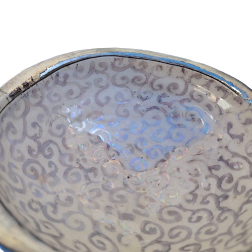 Rika Senekal Hand-Made Hand-Painted Chameleon one of a kind Ceramic Bowl