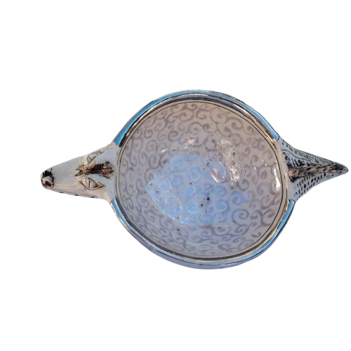 Rika Senekal Hand-Made Hand-Painted Crocodile one of a kind Ceramic Bowl