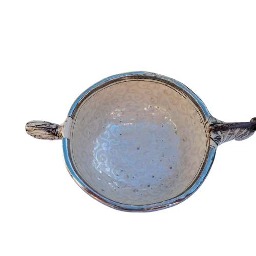 Rika Senekal Hand-Made Hand-Painted Zebra one of a kind Ceramic Bowl