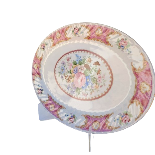 Richwood Pink Spring Garden Oval Platter