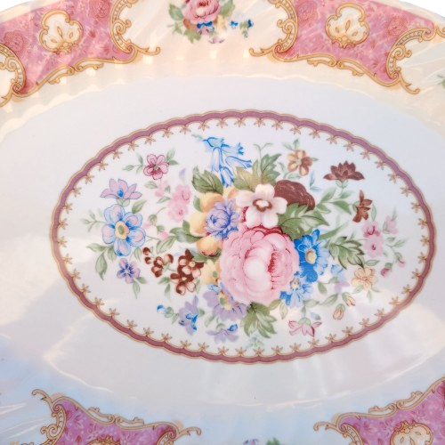 Richwood Pink Spring Garden Oval Platter