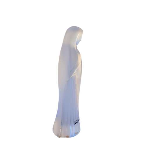Lalique Crystal Frosted Glass Virgin Mary Sculpture Figurine 12019 Vierge
