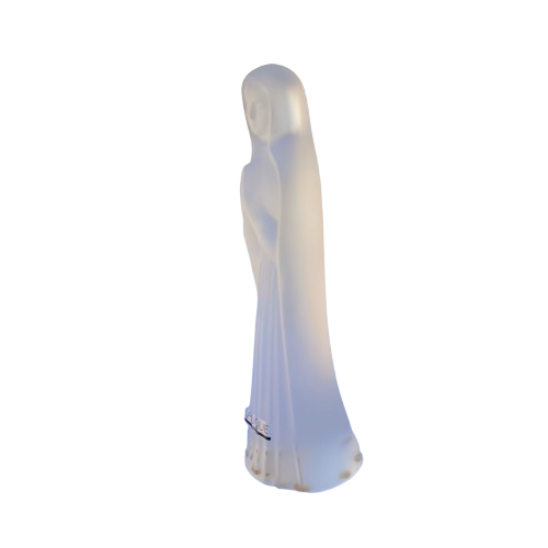 Lalique Crystal Frosted Glass Virgin Mary Sculpture Figurine 12019 Vierge
