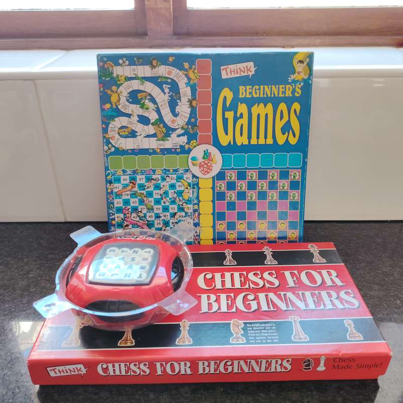 Hasbro Scrabble Boggle Chess for Beginers Beginner's games