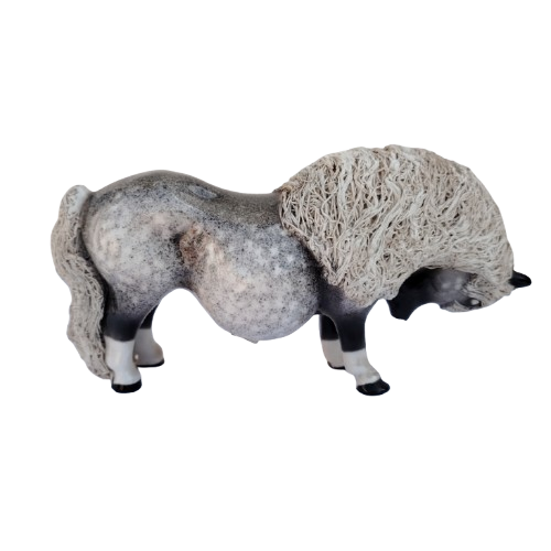 Cheval Spaghetti Grey Speckled Pony.