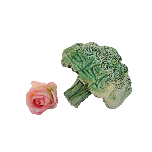 Large Ceramic Broccoli Head Vegetable Lifelike