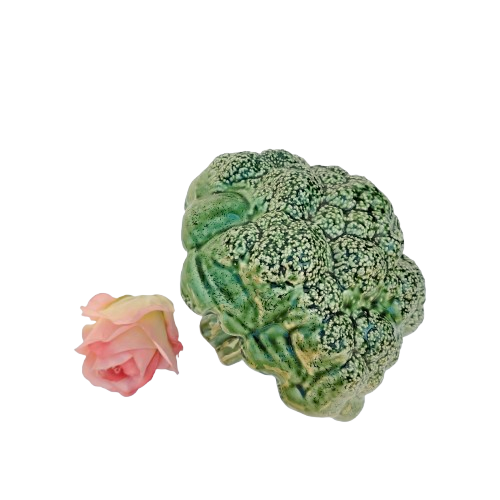 Large Ceramic Broccoli Head Vegetable Lifelike