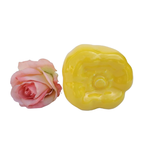 Large Ceramic Yellow Pepper Vegetable Lifelike