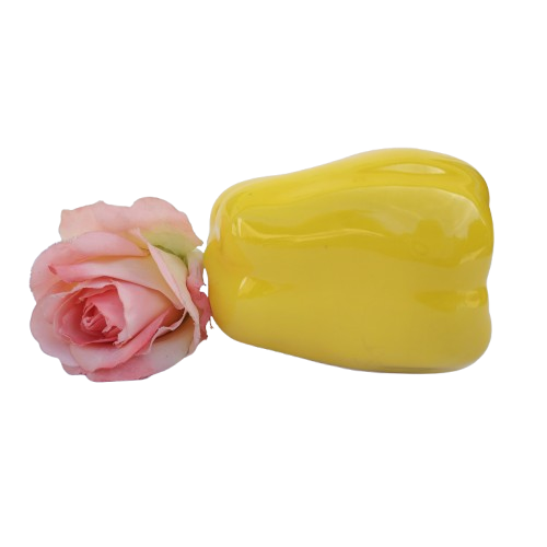 Large Ceramic Yellow Pepper Vegetable Lifelike