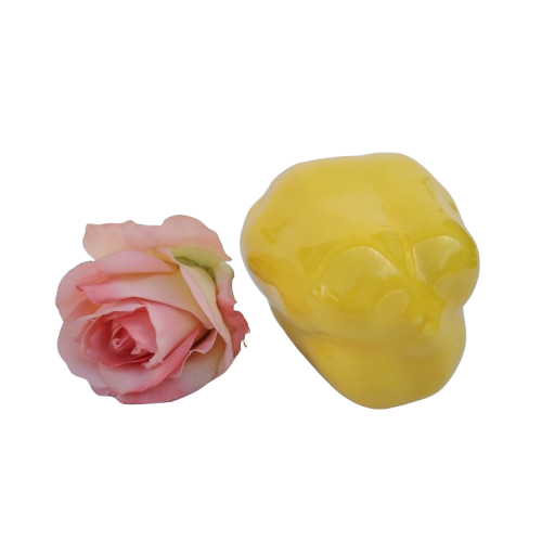 Large Ceramic Yellow Pepper Vegetable Lifelike
