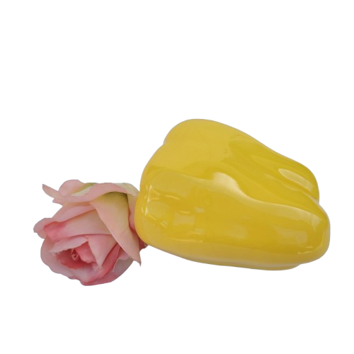Large Ceramic Yellow Pepper Vegetable Lifelike