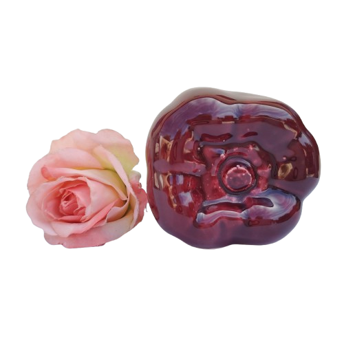 Large Ceramic Red Purple Pepper Vegetable Lifelike