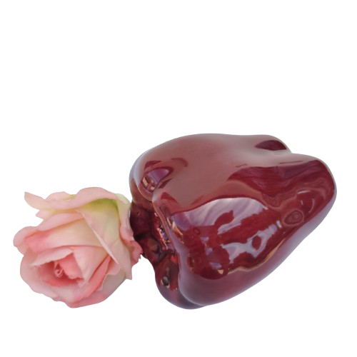 Large Ceramic Red Purple Pepper Vegetable Lifelike