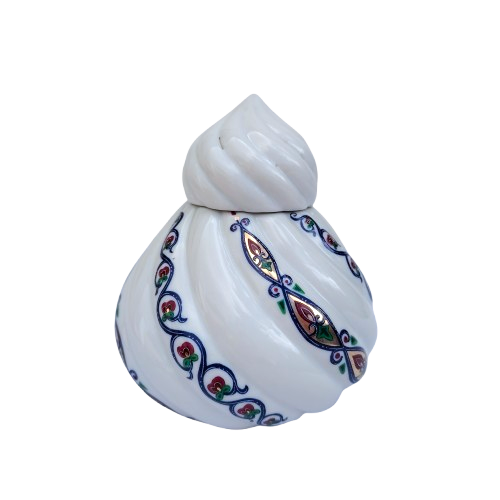 Elizabeth Arden Byzantium Collection Porcelain Spiral Lidded Jar