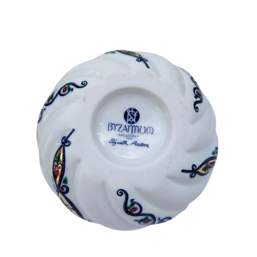 Elizabeth Arden Byzantium Collection Porcelain Spiral Lidded Jar