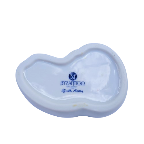 Elizabeth Arden Byzantium Collection Porcelain Cat Trinket Box