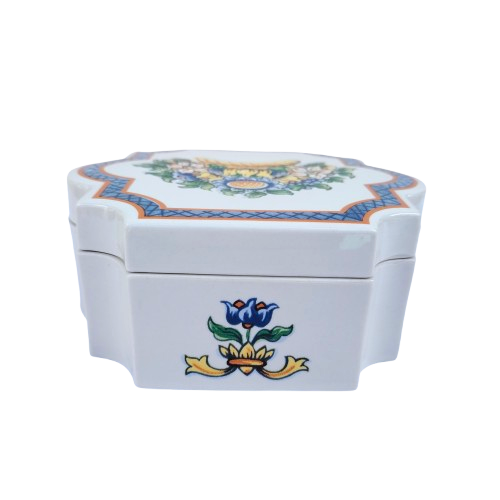 Elizabeth Arden Roma Al Fresco lidded dusting powder trinket box