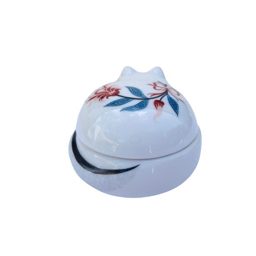Elizabeth Arden Royal Pavillion at Brighton Porcelain Cat Trinket Box