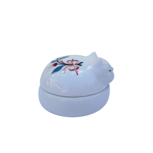 Elizabeth Arden Royal Pavillion at Brighton Porcelain Cat Trinket Box