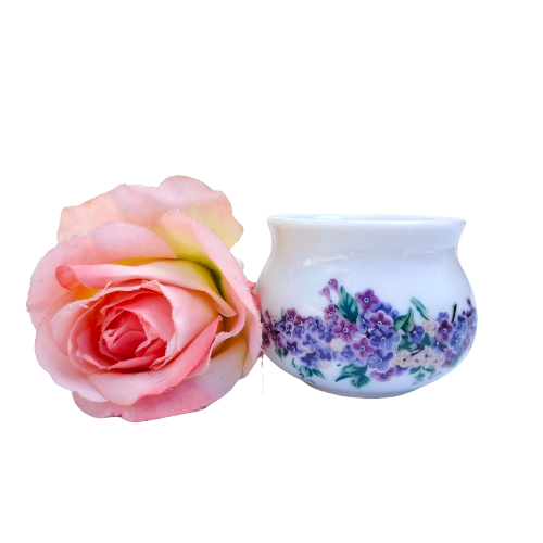 Elizabeth Arden purple violets floral Pot Dish