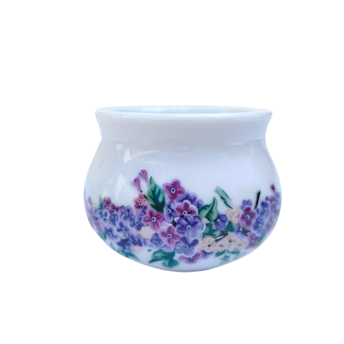 Elizabeth Arden purple violets floral Pot Dish