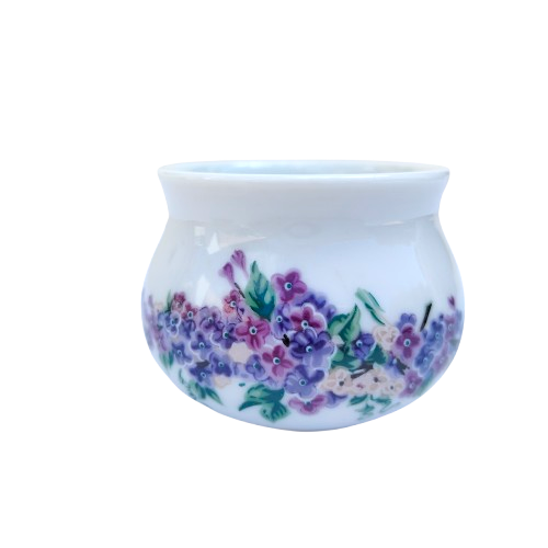 Elizabeth Arden purple violets floral Pot Dish