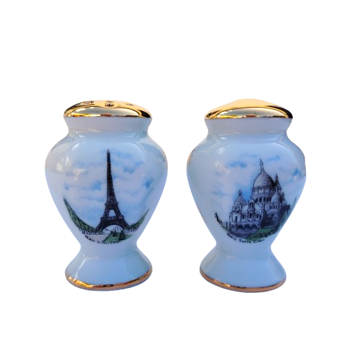 Limoges Paris Porcelain Salt and Pepper Pots