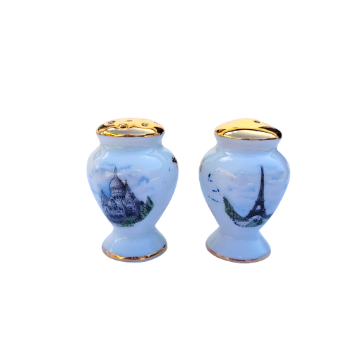 Limoges Paris Porcelain Salt and Pepper Pots