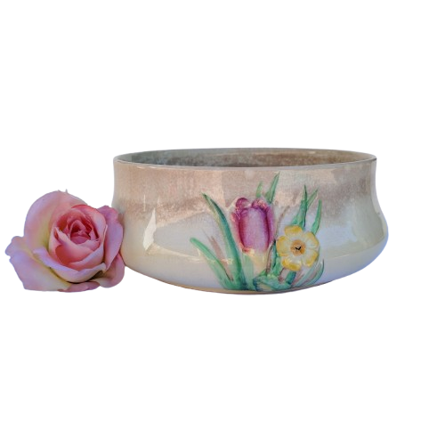 Carlton Wear Australia Tulips & primrose large round bowl