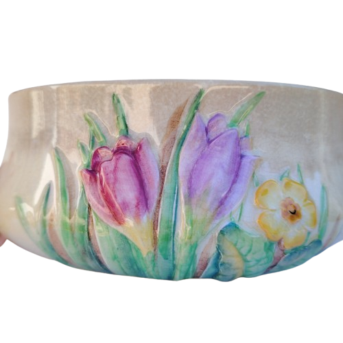 Carlton Wear Australia Tulips & primrose large round bowl