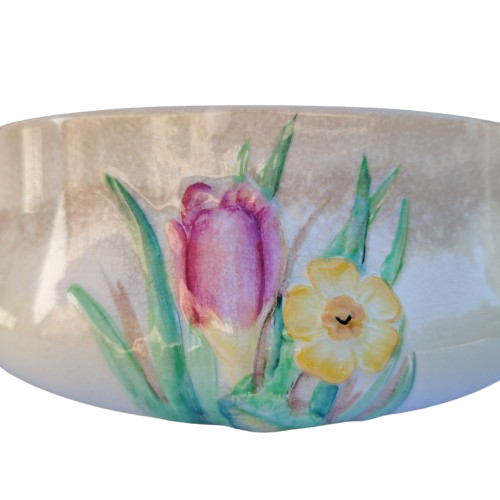 Carlton Wear Australia Tulips & primrose large round bowl