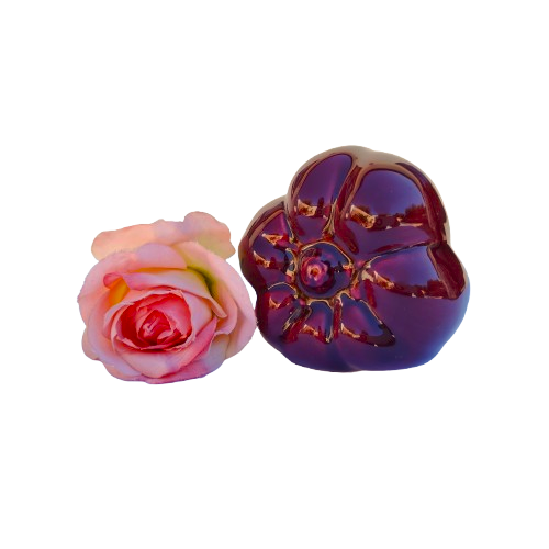 Large Ceramic Red Purple Pepper Vegetable Lifelike