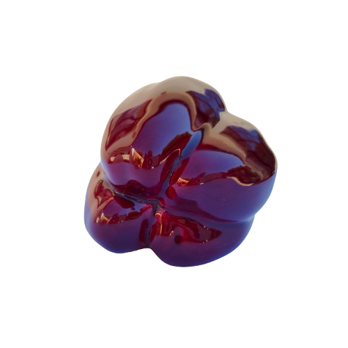 Large Ceramic Red Purple Pepper Vegetable Lifelike