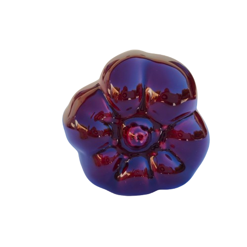 Large Ceramic Red Purple Pepper Vegetable Lifelike