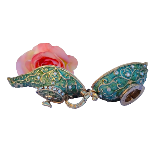 Mini Aladdin Magic Genie Light Lamp Pot Hinged Jewelry Box