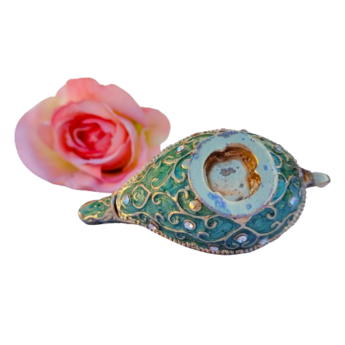Mini Aladdin Magic Genie Light Lamp Pot Hinged Jewelry Box