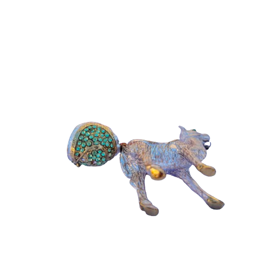 Mini camel Enamel Pot Hinged Jewelry Box