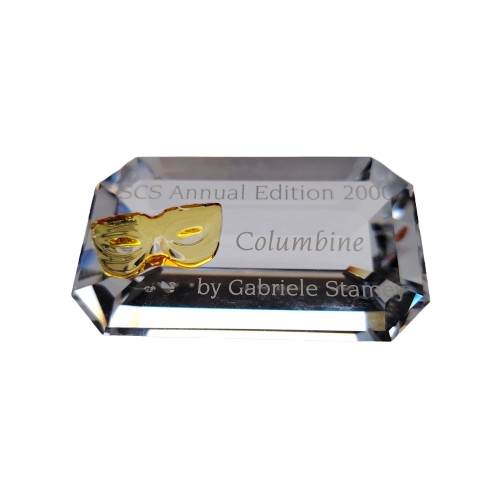 Swarovski Crystal Annual Edition Masquerade 2000 Columbine Plaque